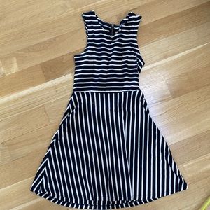 Black and white Striped Old Navy skater dress